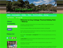 Tablet Screenshot of cosycottage.co.nz